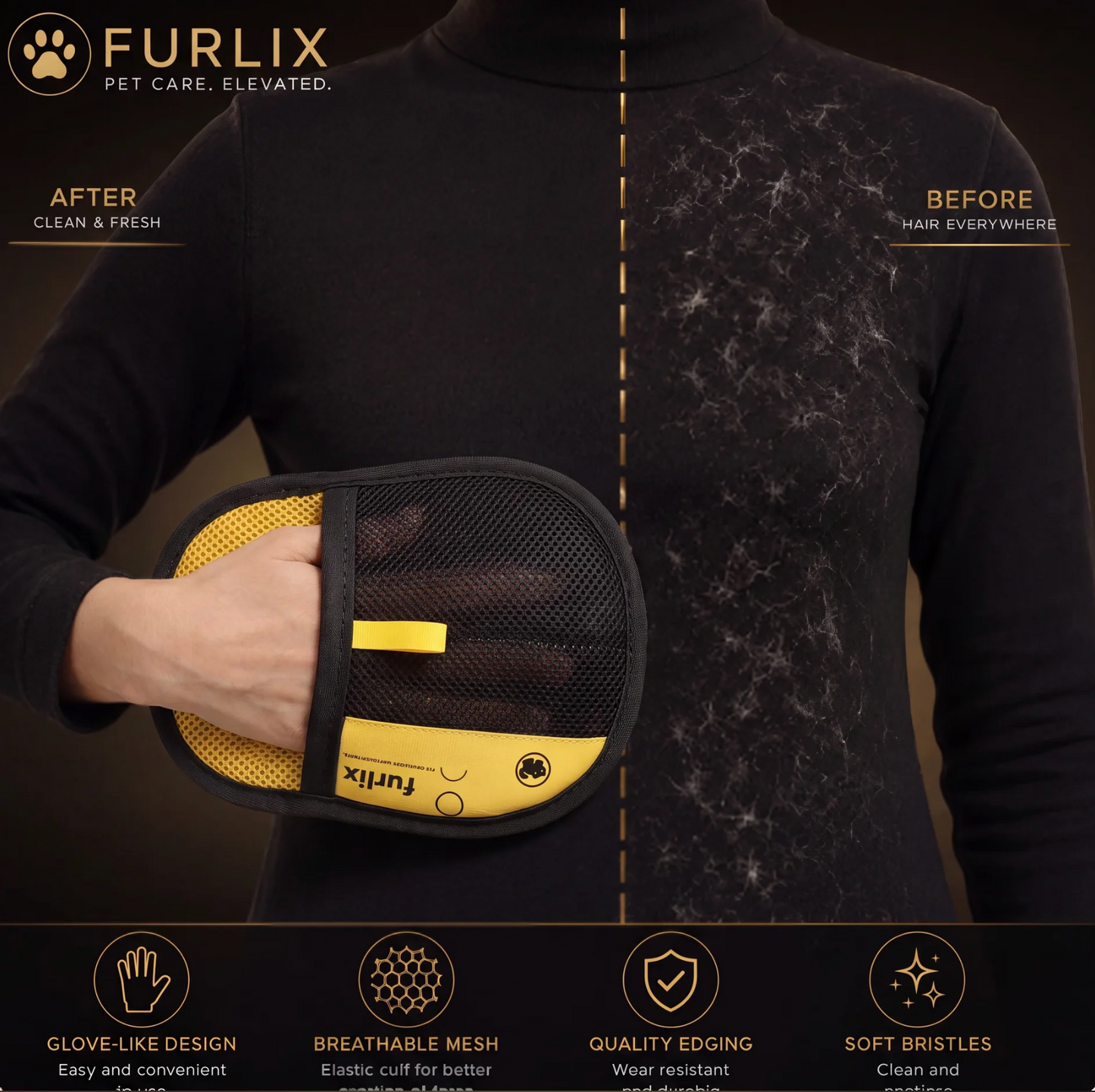 Furlix™ Pet Hair Removal Glove